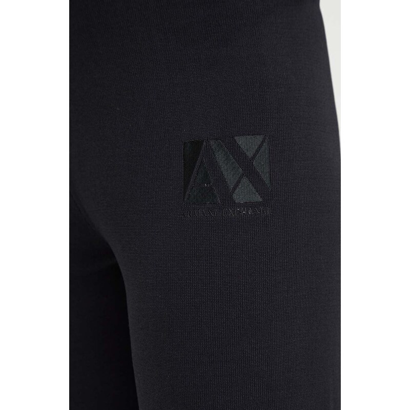 Tepláky Armani Exchange čierna farba, s nášivkou, 3DYP1H YMH6Z