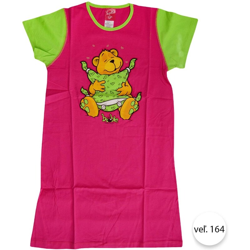 Dievčenská nočná košeľa MACKO-2, veľ.164, ružová, Vienetta Secret