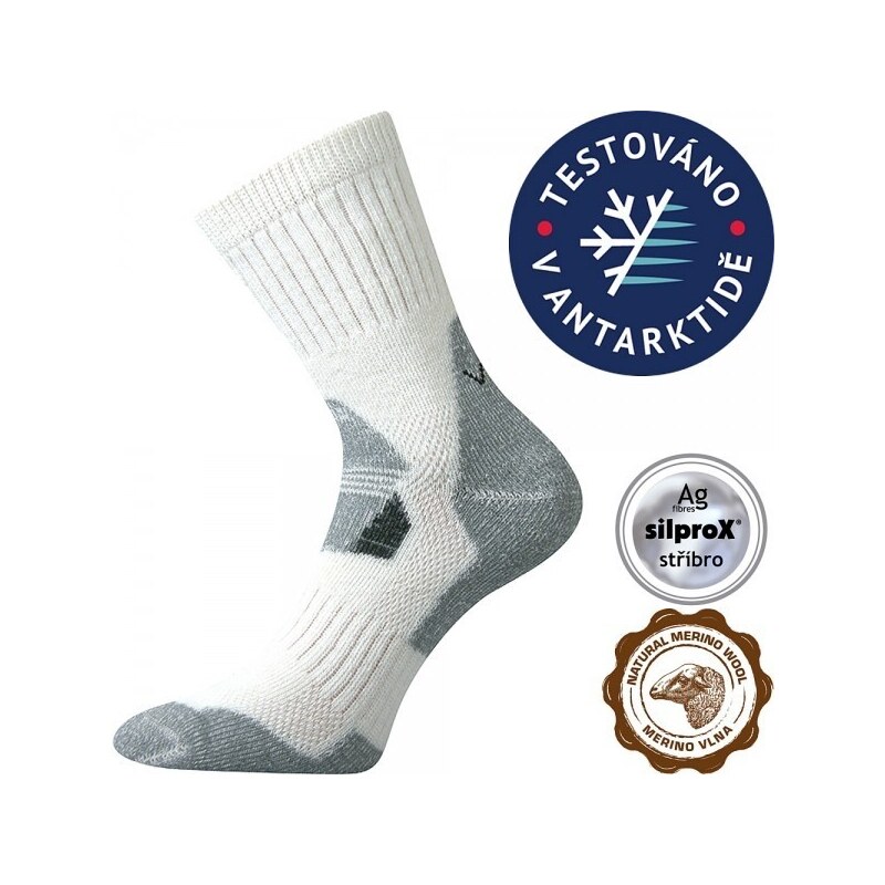 STABIL vlnené merino ponožky VoXX Biela 35-38 1 pár 47879521