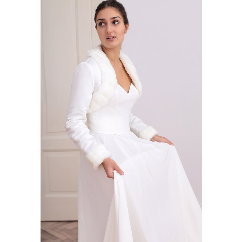 Glara Romantické zimné bolerko 59815893