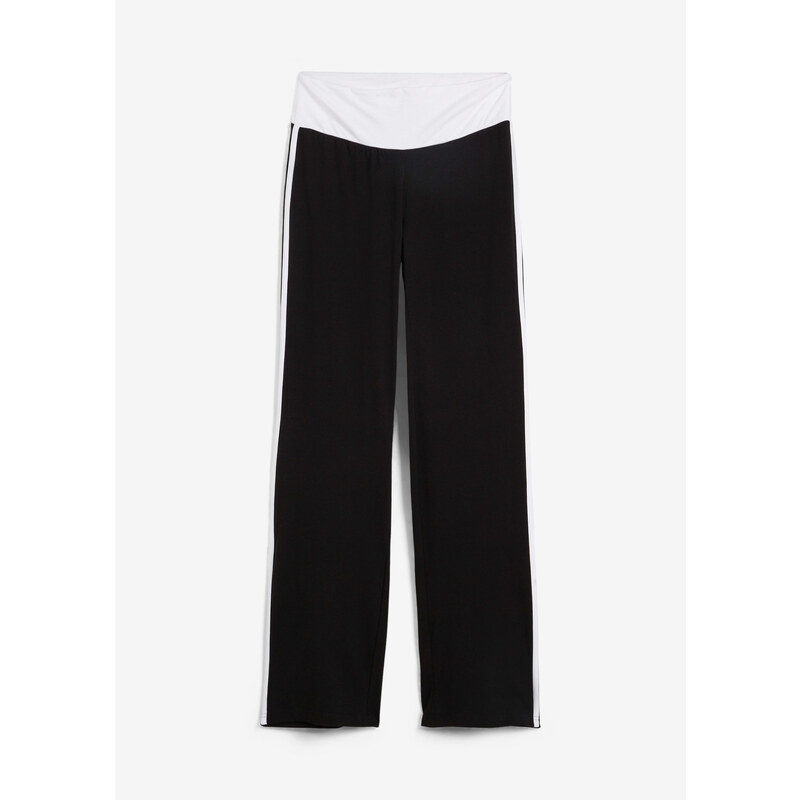 bonprix Strečové športové nohavice, bavlnené, farba čierna 44740853