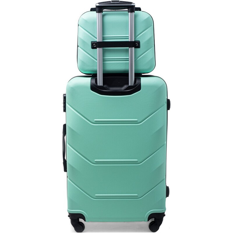 Rogal Zelená sada 2 luxusných plastových kufrov "Luxury" - veľ. M, L
