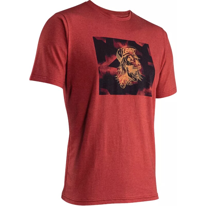 Leatt tričko s krátkym rukávom Core, pánske, ruby 47894777