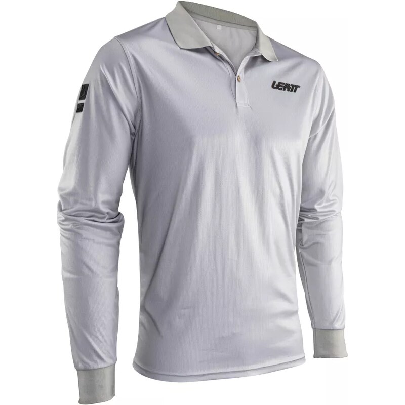 Leatt polo triko Team Long, pánske, steel 47894767
