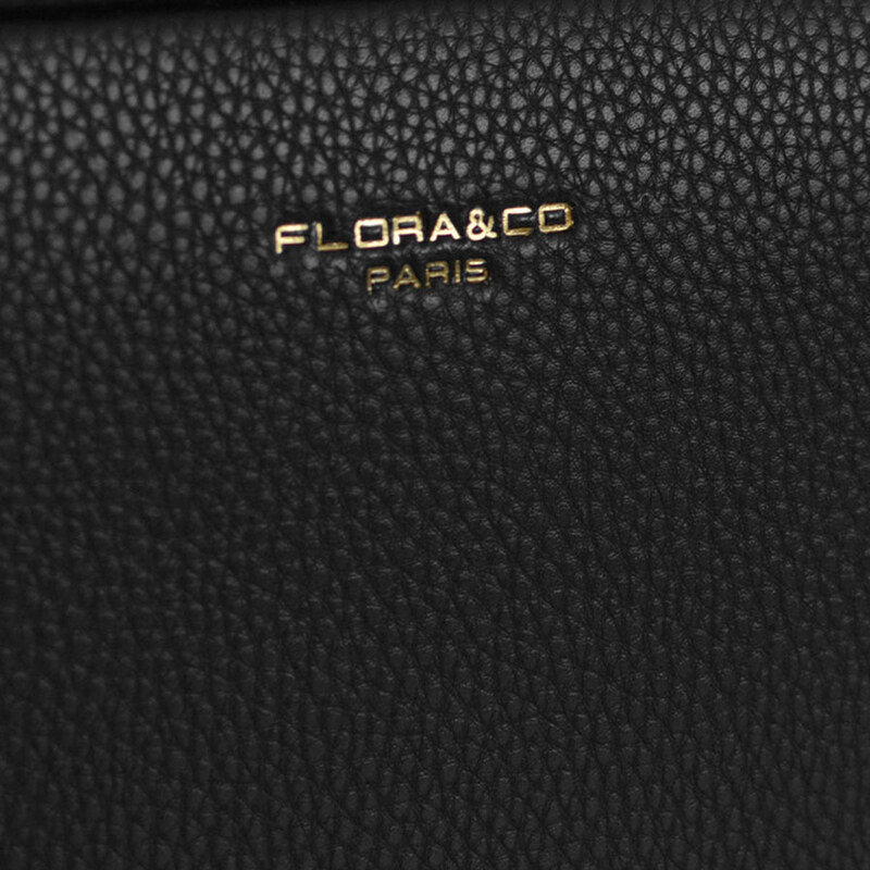 Flora & Co Hnedá dvojzipsová crossbody kabelka s vymeniteľnými ramienkami