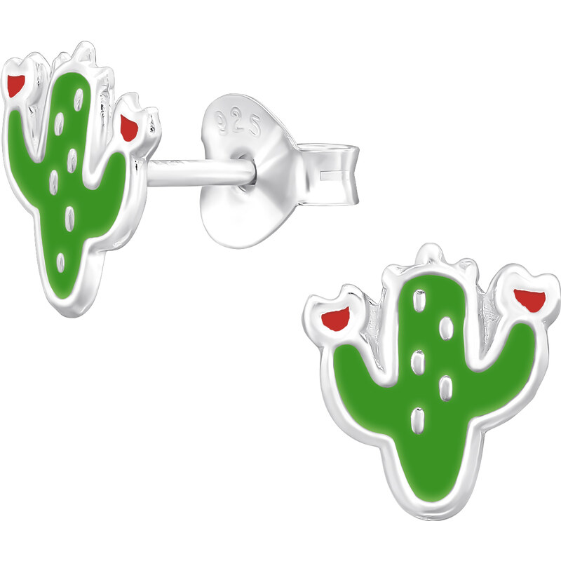 Olivie Strieborné náušnice KAKTUS 8215 47933781