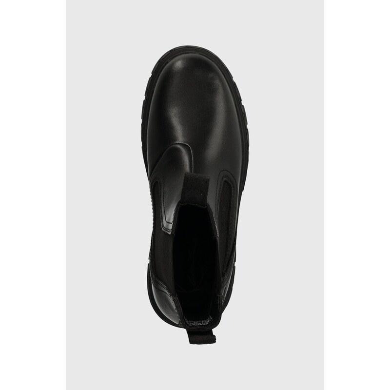 Kožené topánky chelsea Karl Kani KK Soho Chelsea Boot dámske, čierna farba, na platforme, 1120308 KKFWW000327