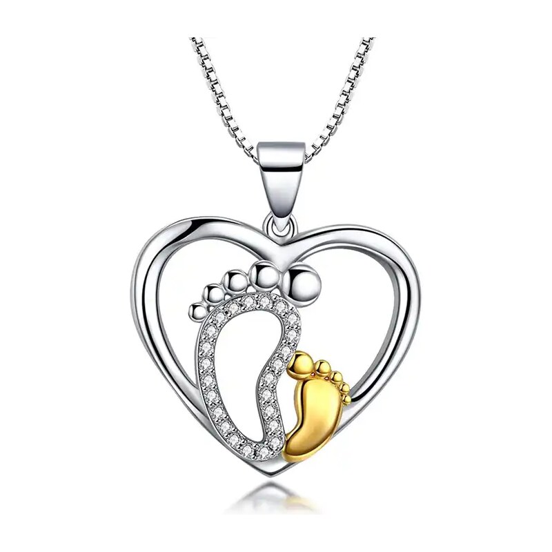 MAJYA Strieborný prívesok BIG and LITTLE FEET 10811 64581820