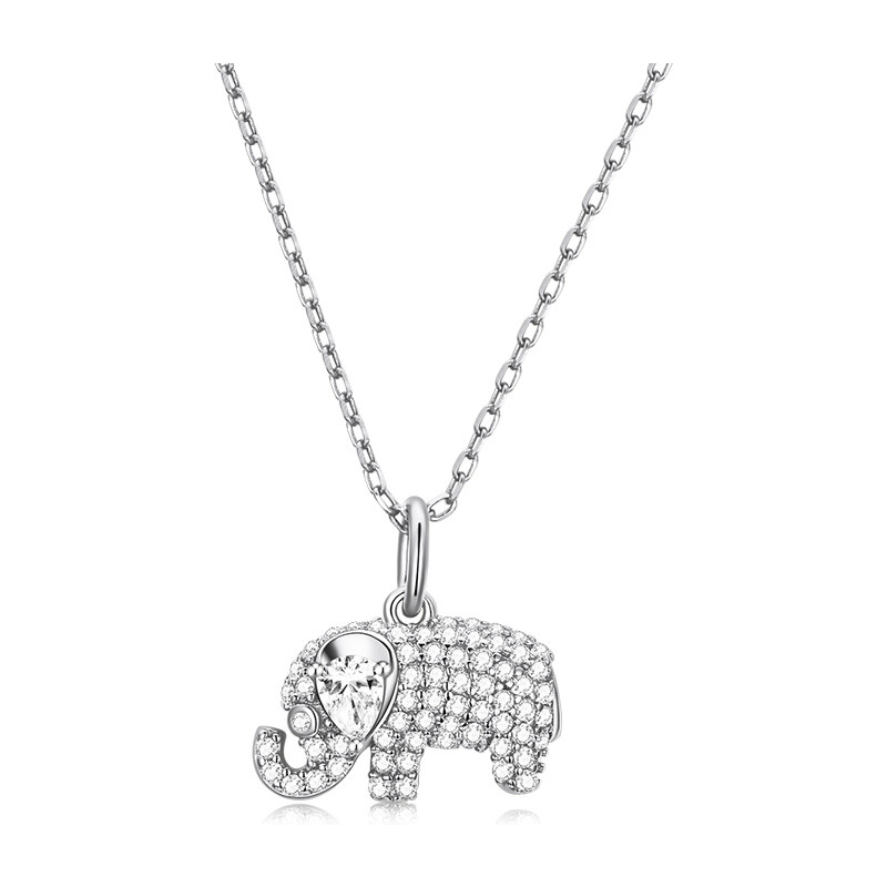 Ligot Strieborný náhrdelník s príveskom slon