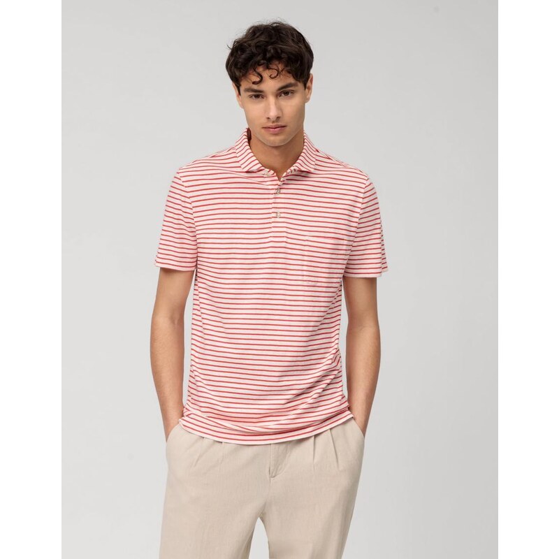 Pánska polokošeľa s ľanom OLYMP 47635062