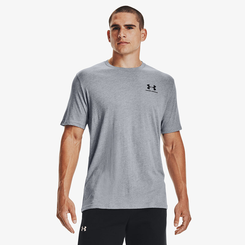 Tričko Under Armour Sportstyle Left Chest Short Sleeve T-Shirt Gray S 50199933