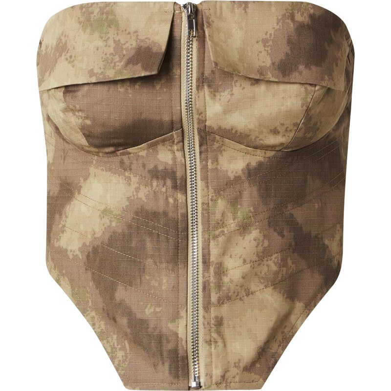 Misspap Top sivá / kaki / olivová 54266449