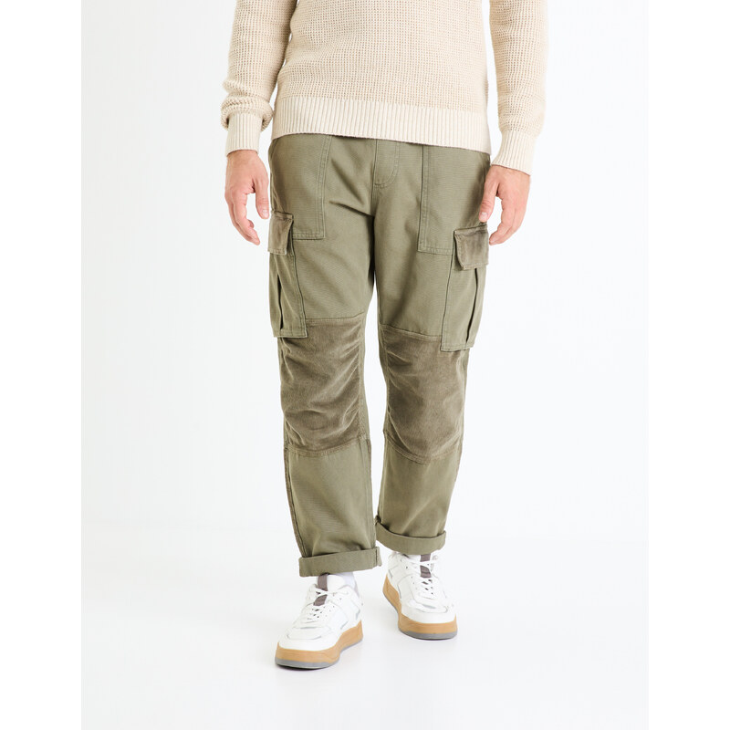 Kaki pánske nohavice Celio Fovelour 66860855