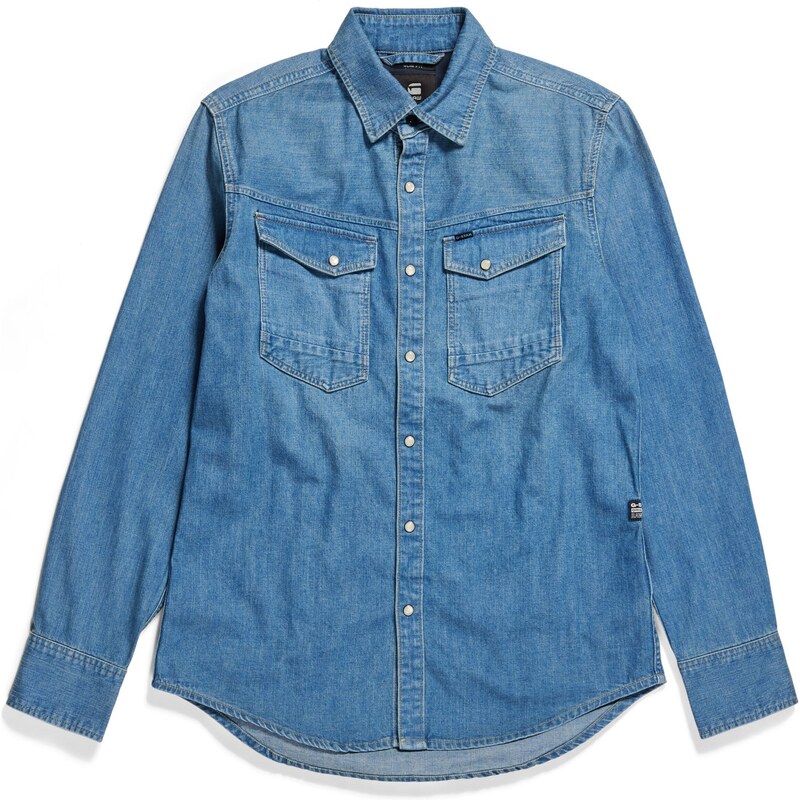 G-STAR Košeľa modrá denim 62239541