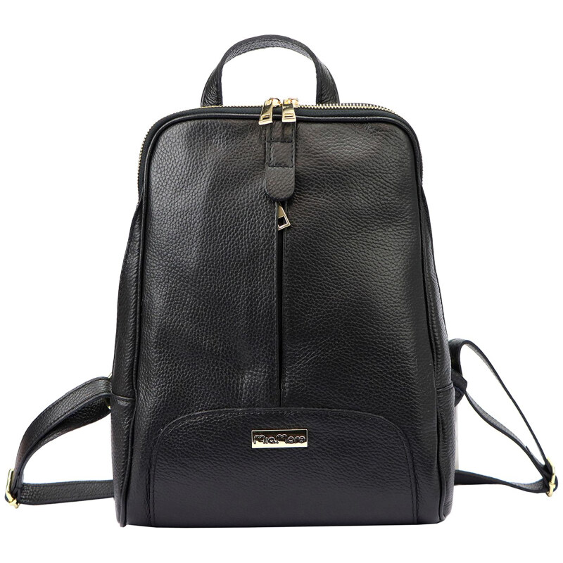Dámsky kožený batoh MiaMore čierny (KZ46187) 9,5l 62178684