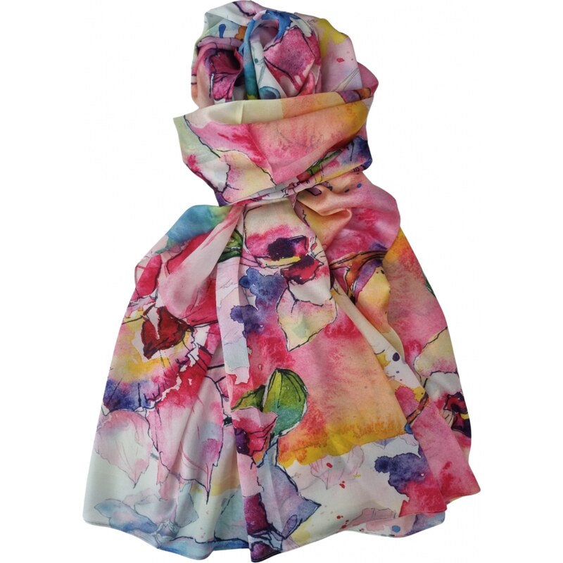 Katrins Fashion Hodvábny Dámsky elegantný šál 47950433