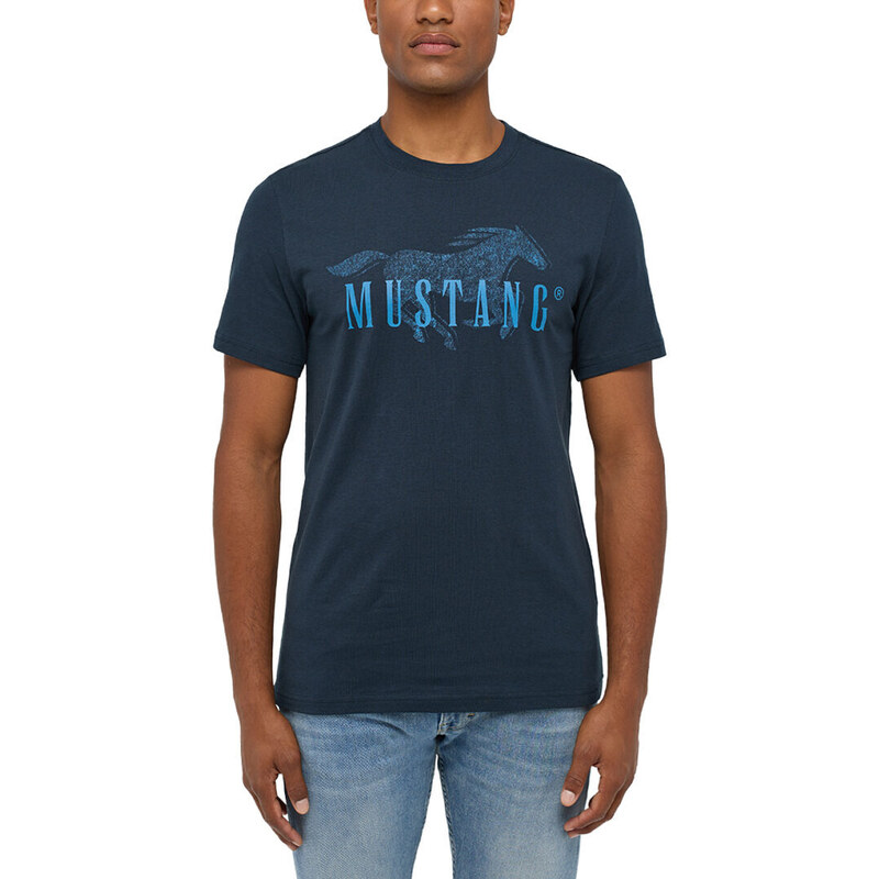 Pánske tričko 1/2 - Mustang - modrá - MUSTANG