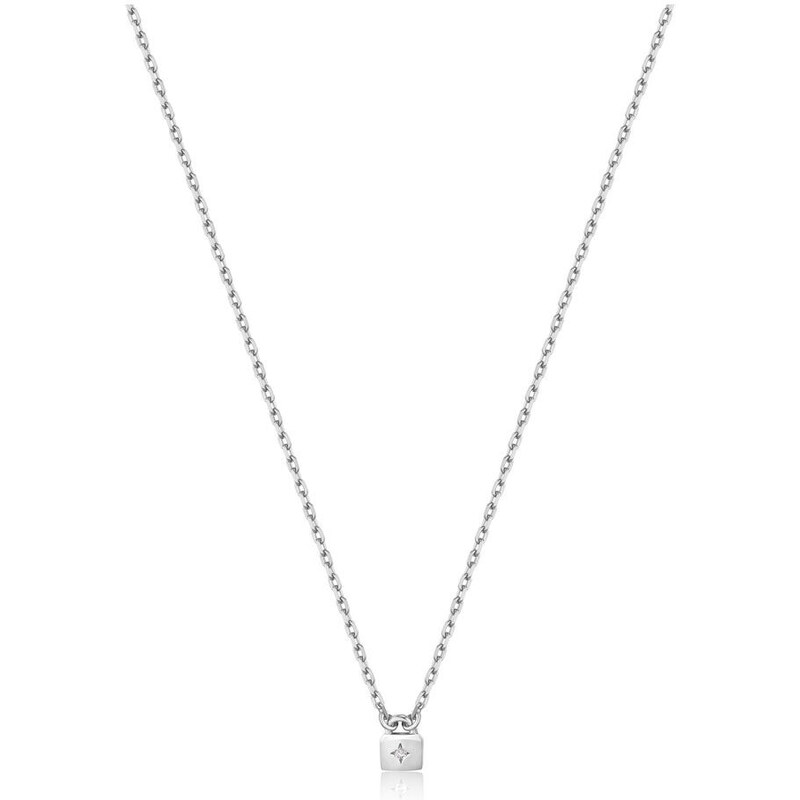 Dámsky náhrdelník Ania Haie N032-02H Mincové striebro Sivá (40 cm)