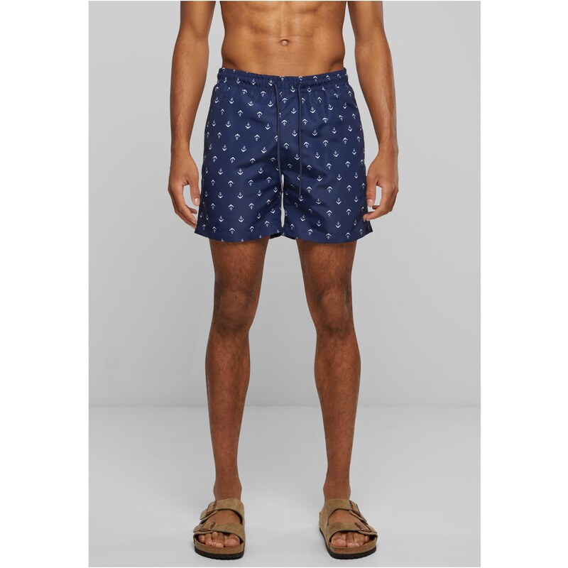 Urban Classics Patterned swimsuit shorts anchor/navy 50640694