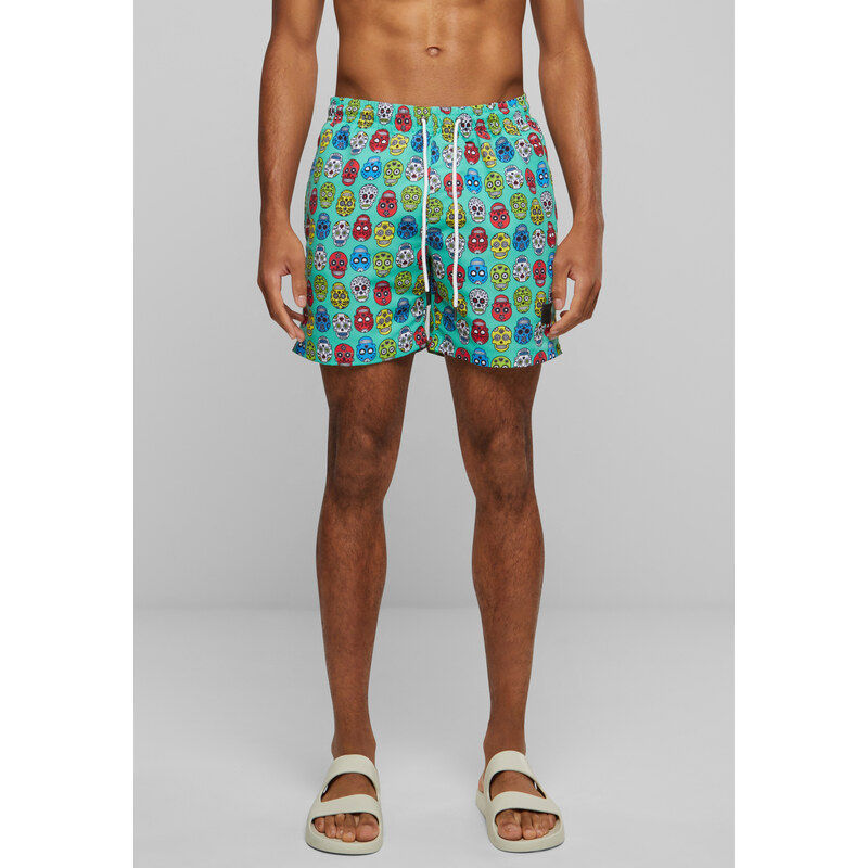 Urban Classics Calavera aop swim shorts pattern 67080434