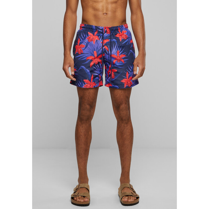 Urban Classics Swim shorts with blue/red pattern 67678892