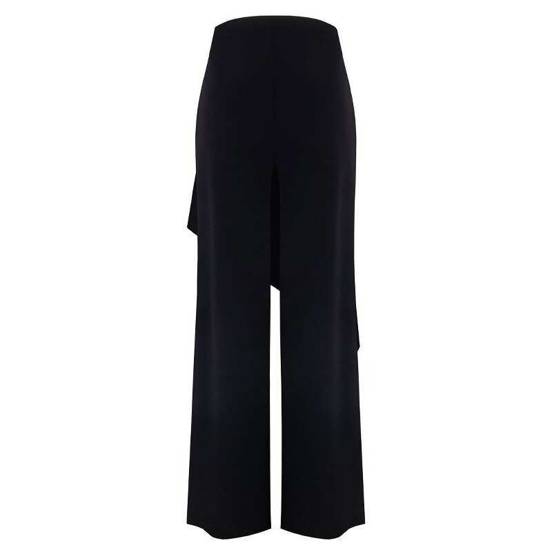 Dámske široké nohavice čierne so sukňou Rinascimento CFC0116757003, S