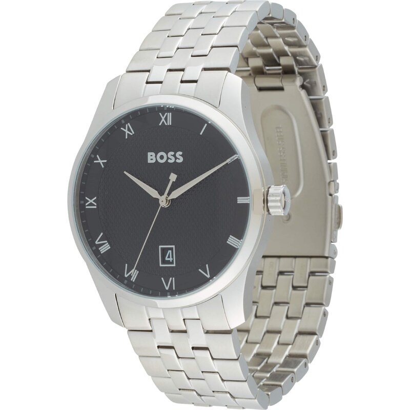 BOSS Analógové hodinky čierna / strieborná 47954737