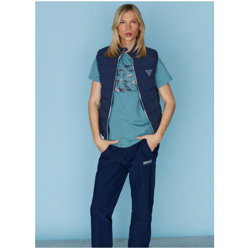 Guess dalach quilted vest BLUE 47954923