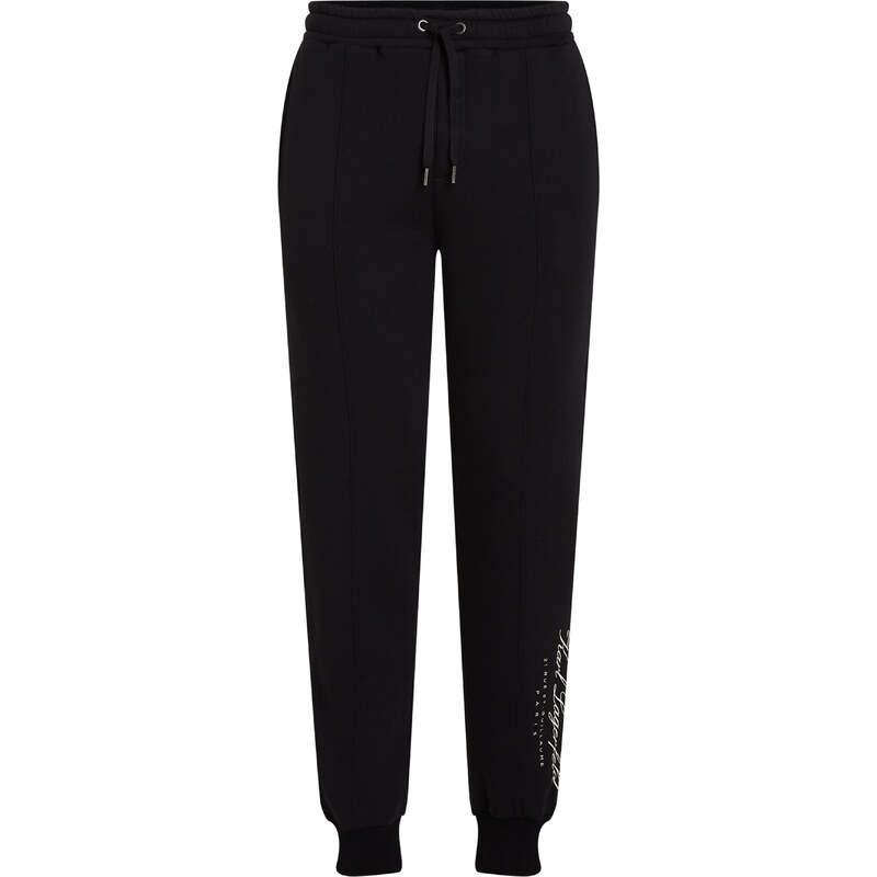 Karl Lagerfeld Nohavice Hotel Karl Pintuck čierna / biela 54270075