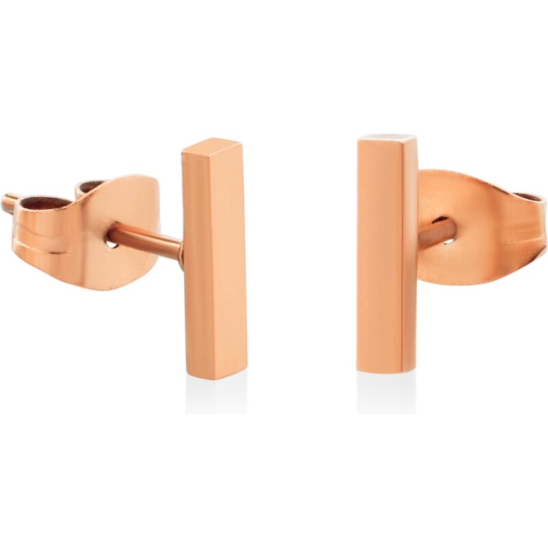 Troli Štýlové bronzové minimalistické náušnice Tyčinky 66593189