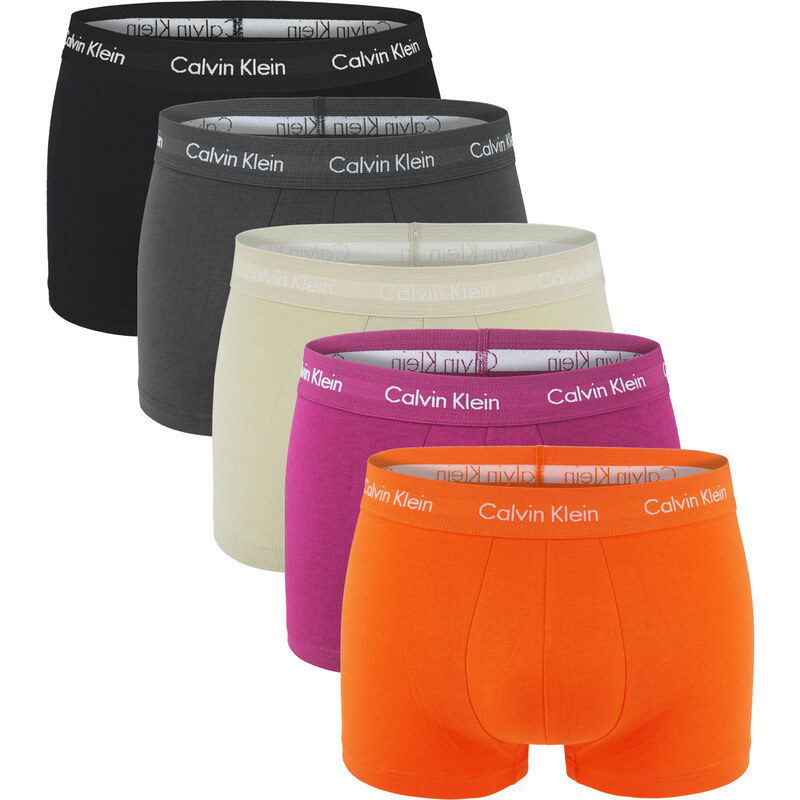 CALVIN KLEIN - boxerky 5PACK cotton stretch color combo - exkluzívna limitovaná edícia