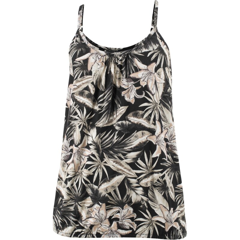 bonprix Top s tenkými ramienkami z mäkkého viskózového mixu, farba 61715687