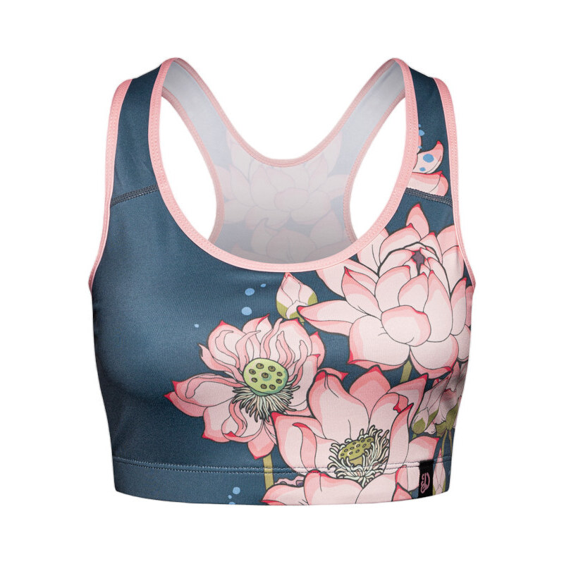 Veselá dámska športová podprsenka Dedoles Ružový lotos (D-W-AW-SB-C-C 48654060