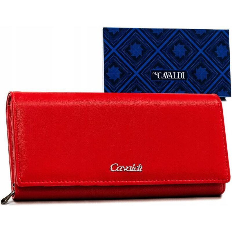 Veľká, horizontálna dámska peňaženka z ekologickej kože- 4U Cavaldi