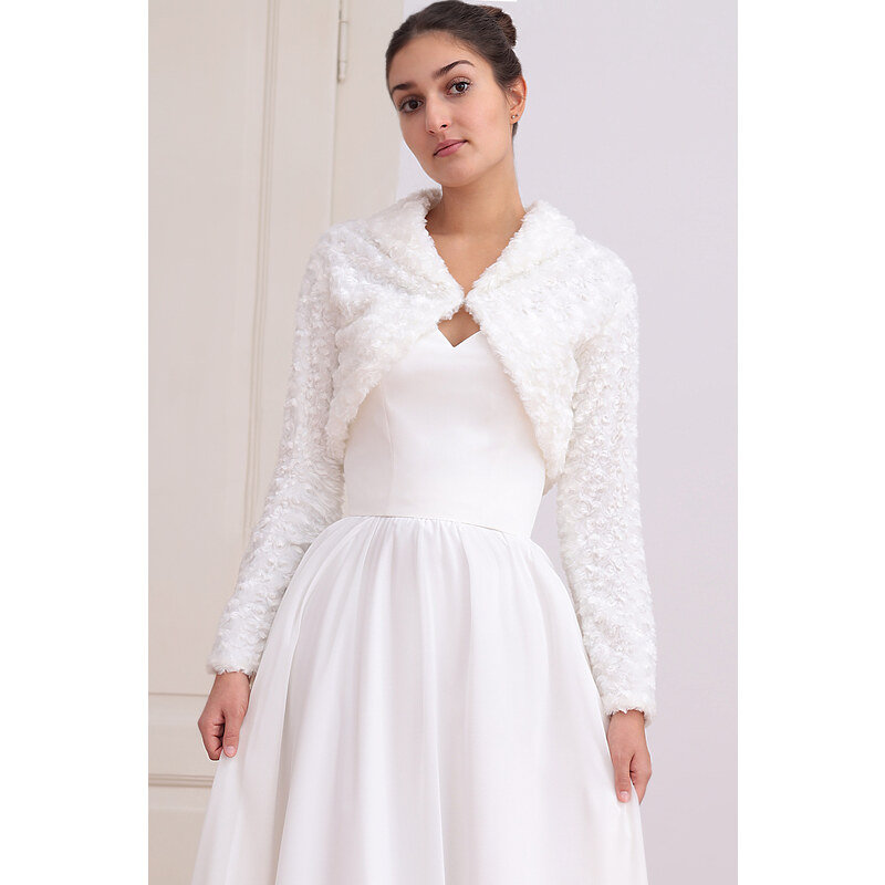 Glara Kožuškové bolerko na zimnú svadbu aj ples 47994886