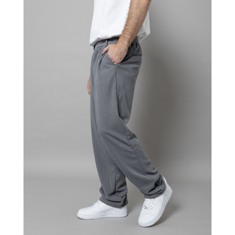 2Y Premium Sivé elegantné nohavice VIBRANT