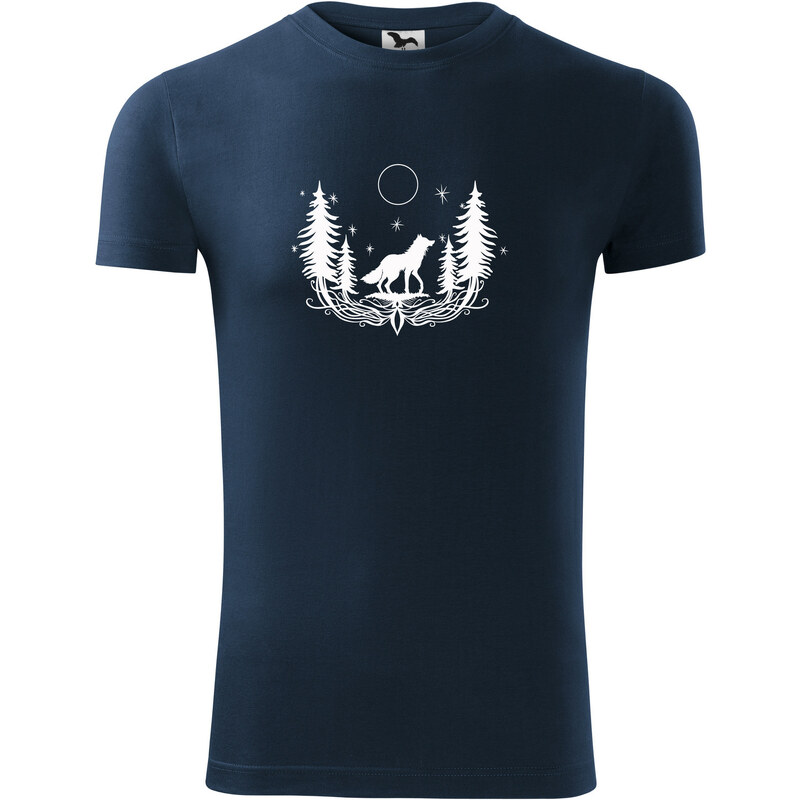 POHAN Pánske tričko s potlačou Vlk