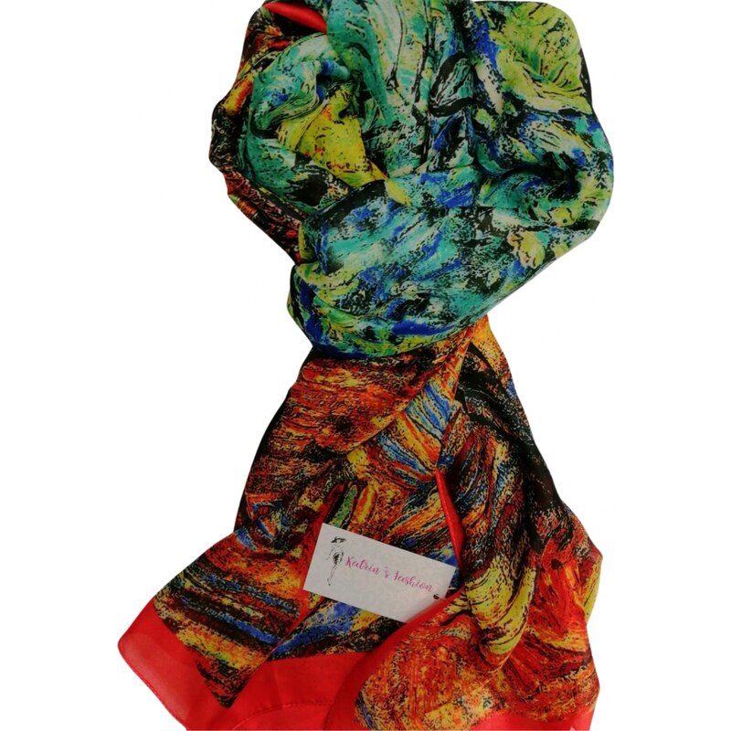 Katrins Fashion Hodvábny Dámsky elegantný šál 37914723