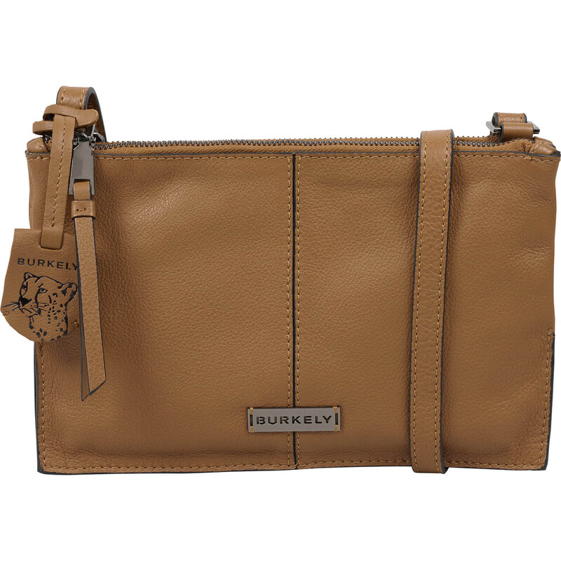 Dámska crossbody kožená kabelka Burkely Nelas - hnedá 48200007