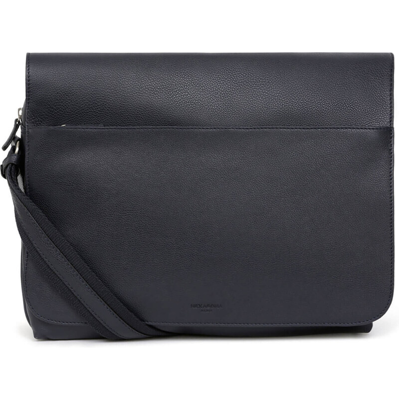 Pánska celokožená taška cez rameno Hexagona Sammer - čierna 48200341