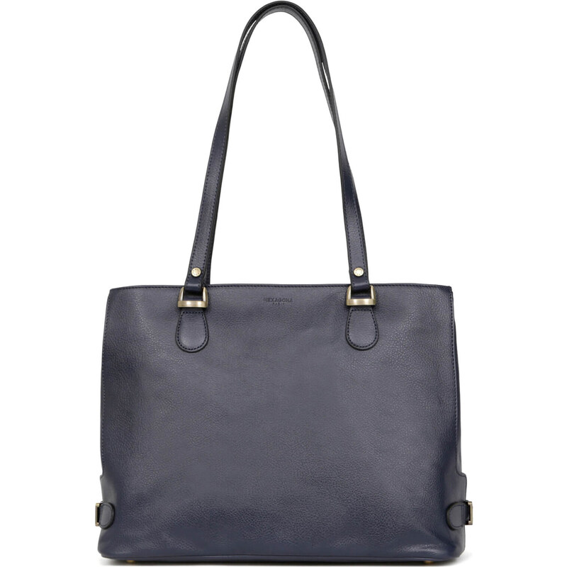 Dámska kožená kabelka Hexagona Malea - tmavo modrá 48200632