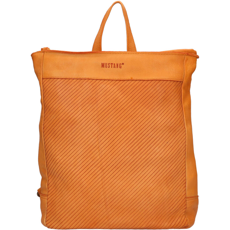 Dámsky kožený trendy batoh Mustang Linc - svetlo hnedá 48200776