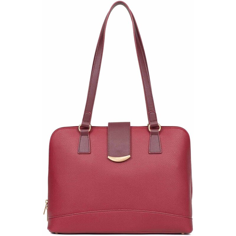 Dámska kabelka Hexagona Linad - tmavo červená 48200952