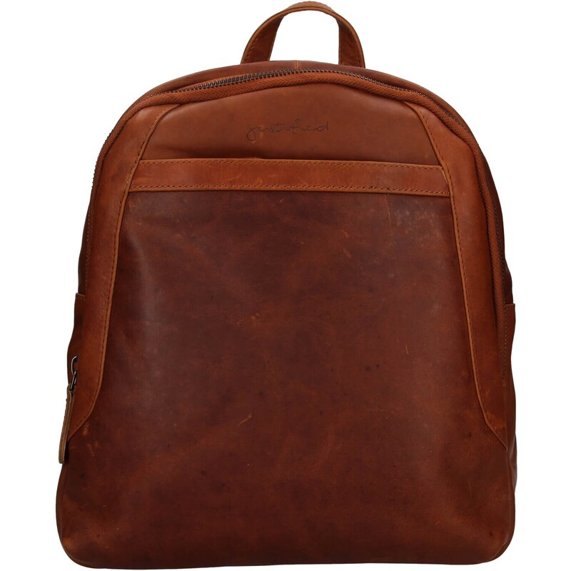 Kožený batoh Justified Divelo - koňak 48201607