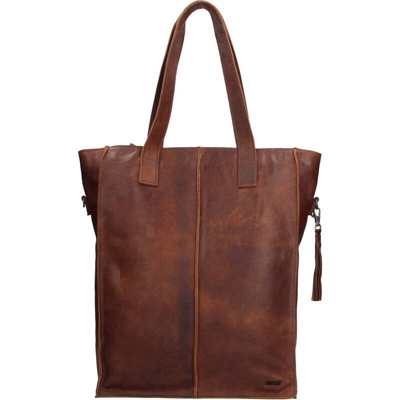 Dámska kožená kabelka Justified Monic - hnedá 48226662