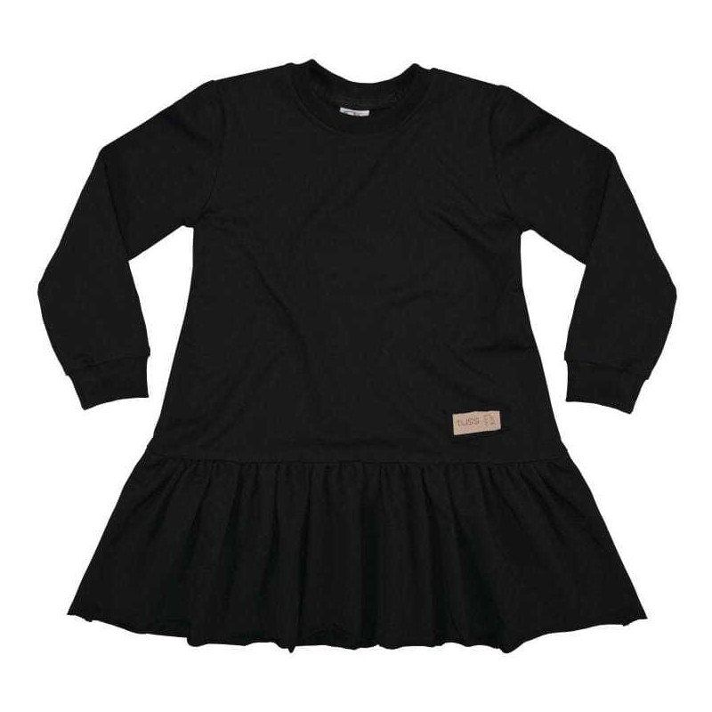 Dievčenské šaty Frilly čierne TUSS