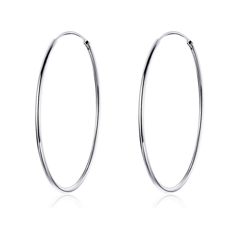 Ligot Strieborné náušnice kruhy 4 cm 48035176