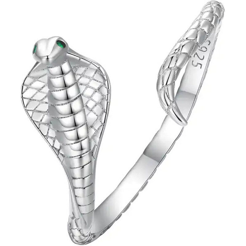 Dámsky strieborný prsteň SERPIENTA 48035782