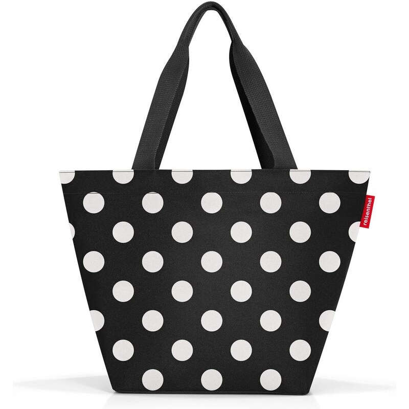 Nákupná taška cez rameno Reisenthel Shopper M Dots white