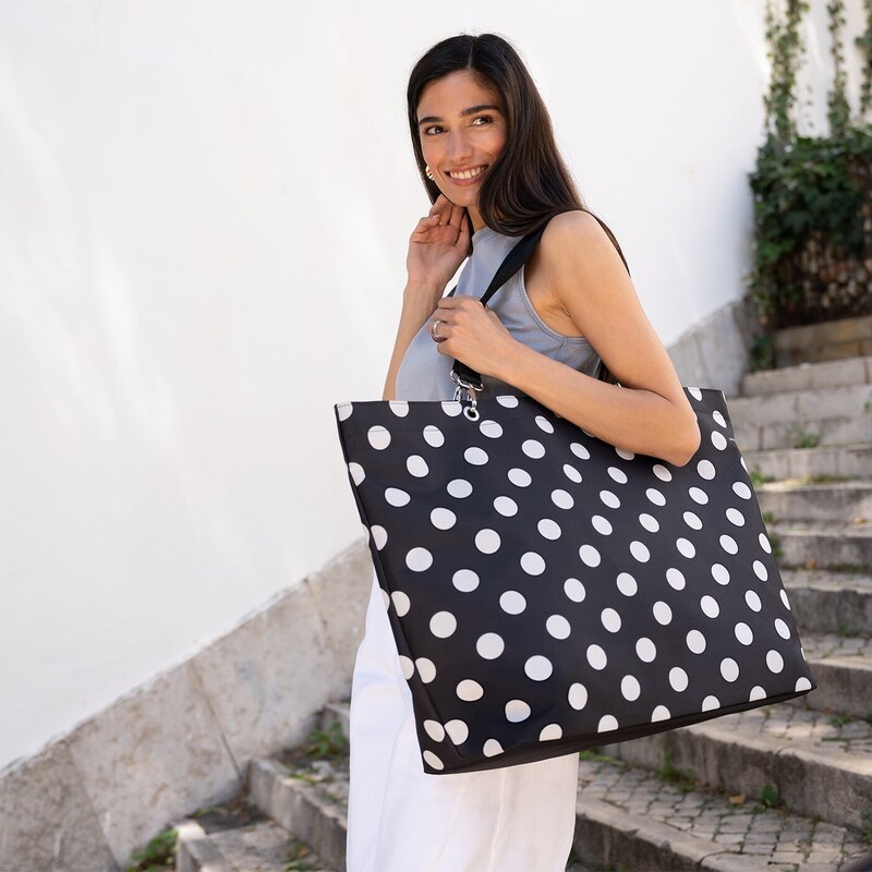 Nákupná taška Reisenthel Shopper XL Dots white